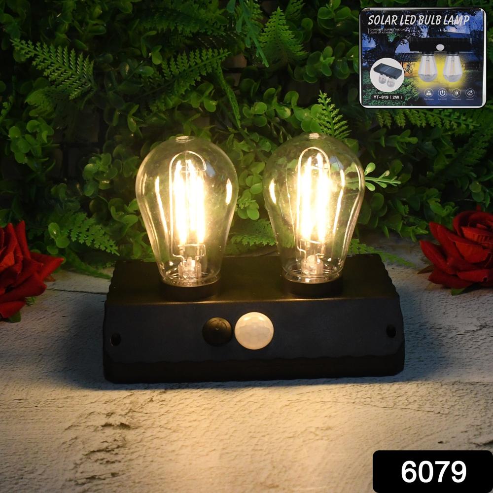 Solar Double Led Bulb Lamp Yt-819- 2W (1 Pc) - Color: Mix