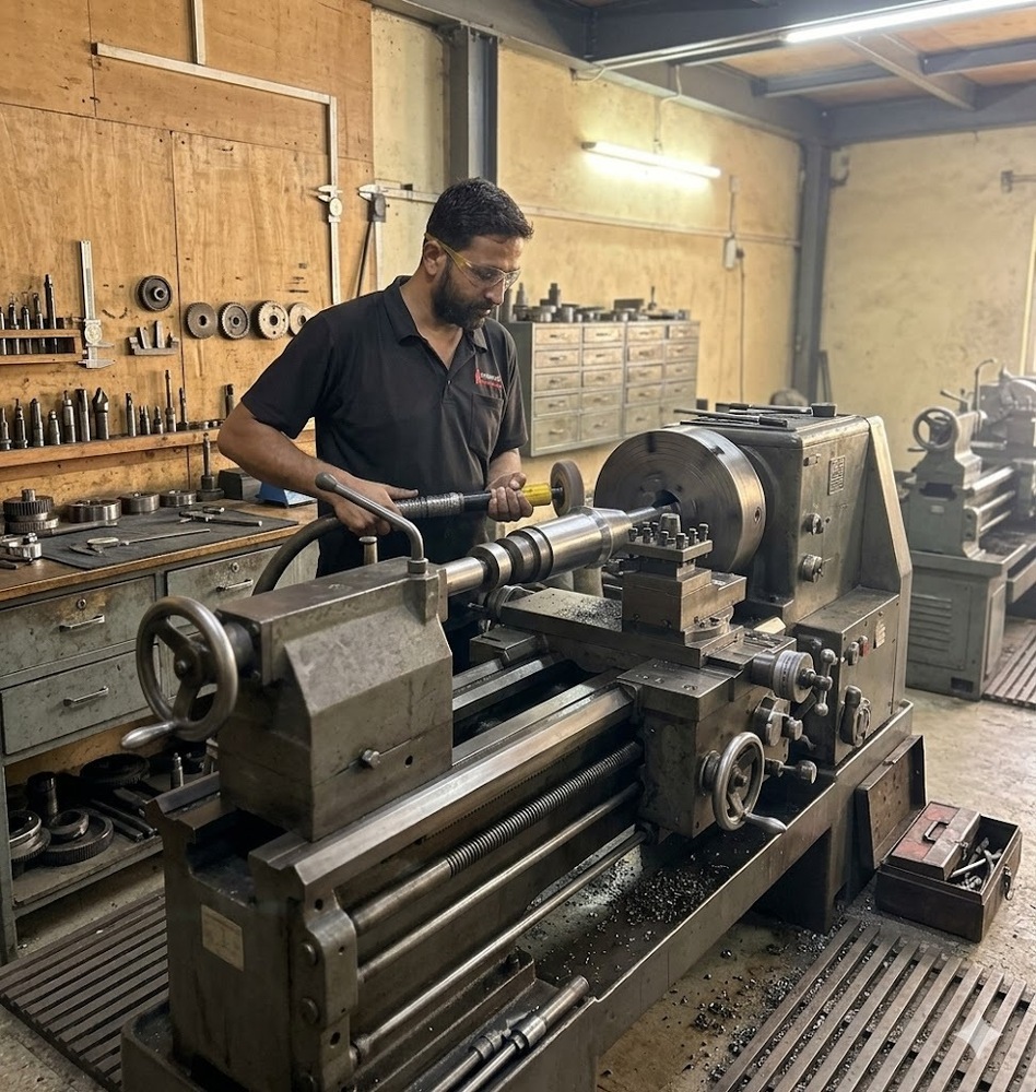 Die Polishing On Lathe Machine