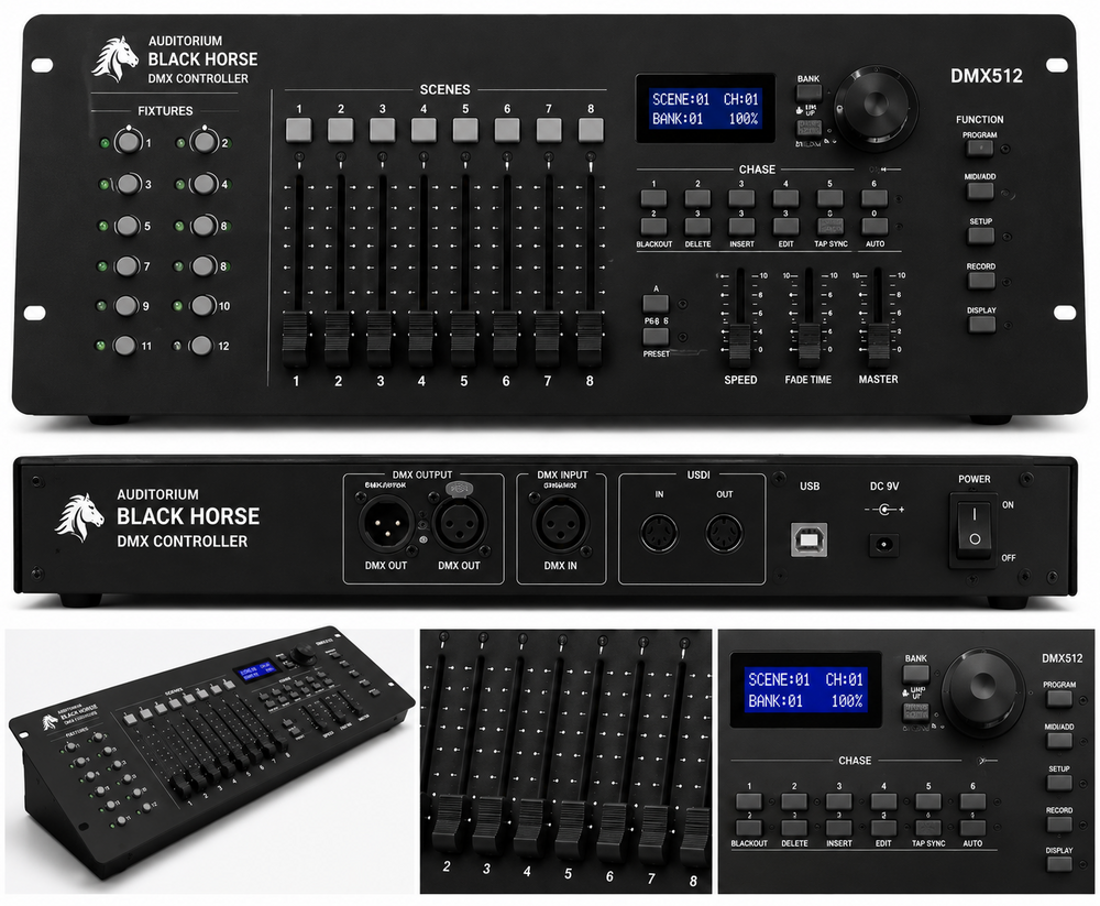 Auditorium Black Horse DMX Controller