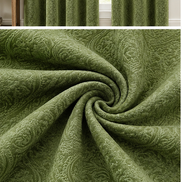Velvet Embossed Curtain