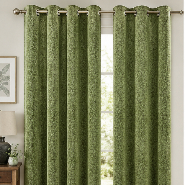 Velvet Embossed Curtain