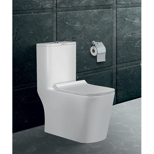 6D Syphonic Toilet - Color: White