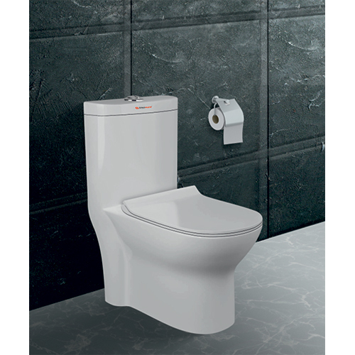 3D Reverse Syphonic Toilet - Color: White