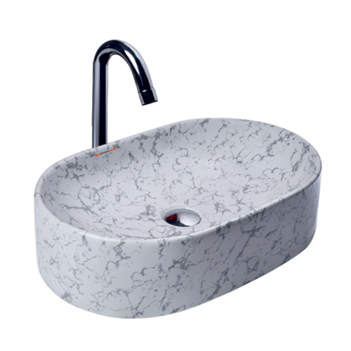 Color Ceramic Countertop Sink - Color: White