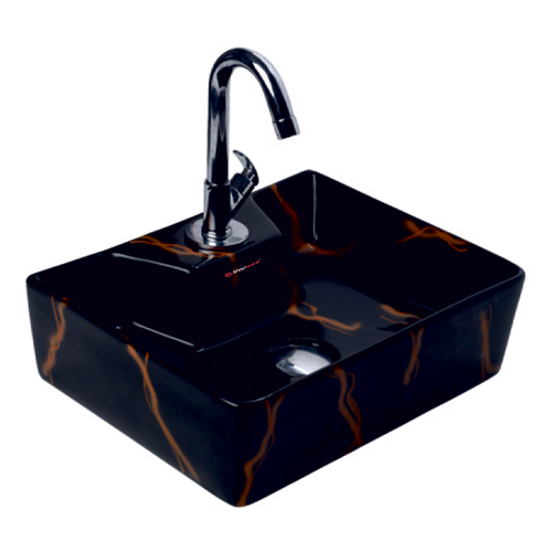 Color Ceramic Art Basin - Color: White