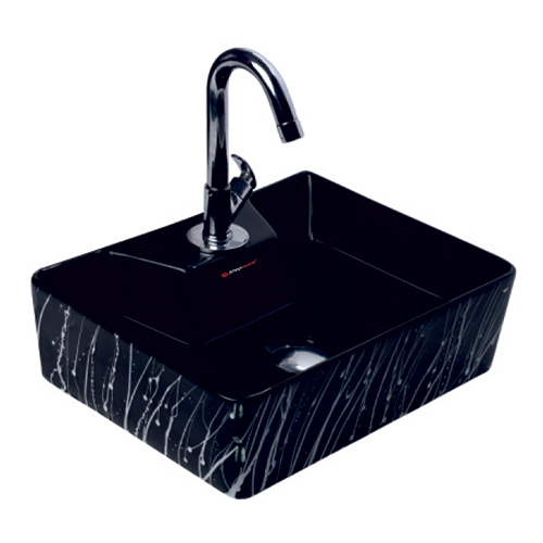 Colored Table Top Sink - Color: White