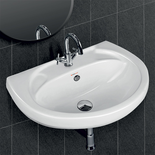 Wall Hung Wash Basin - Color: White