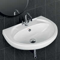 Wall Hung Wash Basin - Color: White