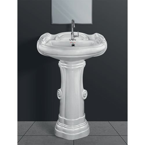 Bigsterling Wash Basin With Pedestal Set