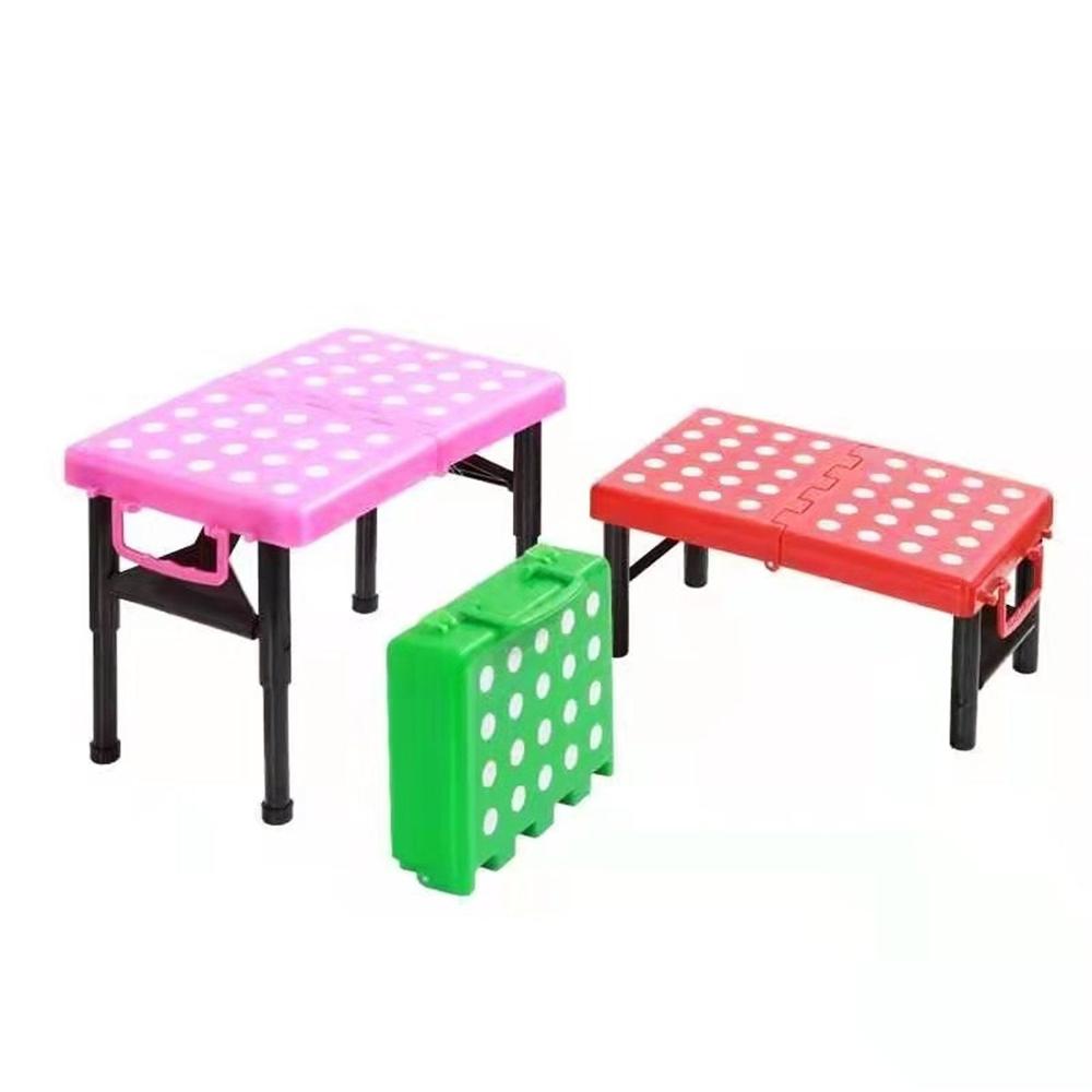 High Quality Multi-utility Compact Foldable Table - Color: Mix