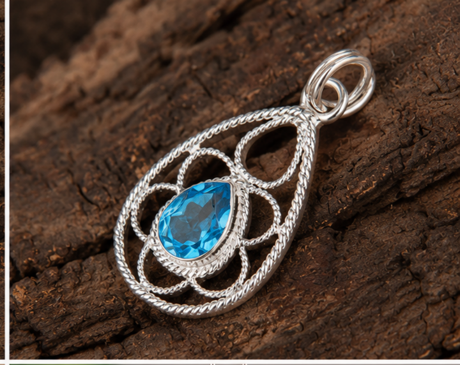 Pendant With Blue Aventurine