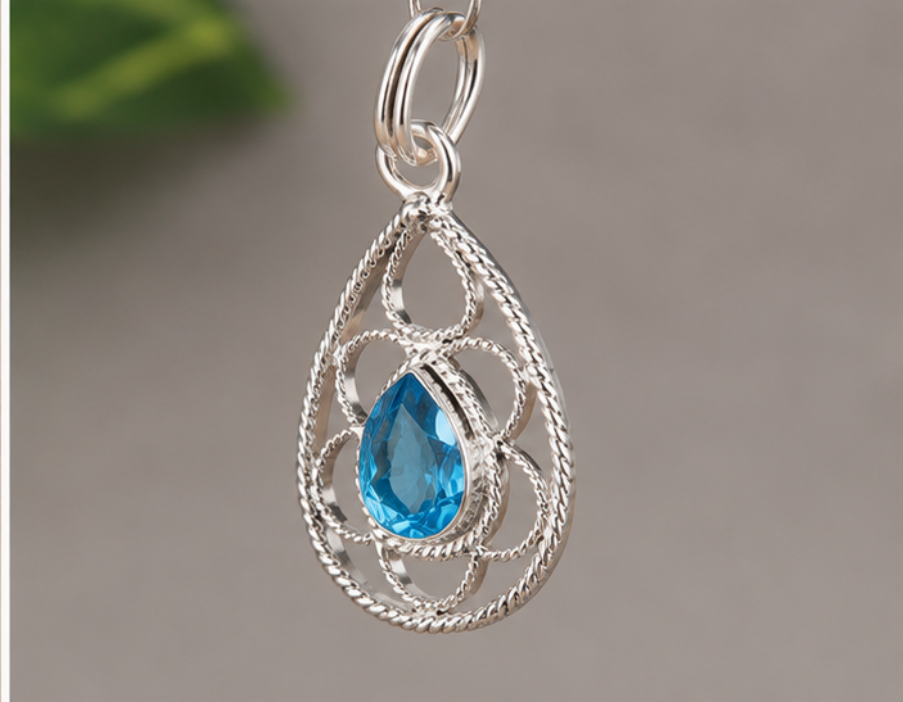 Pendant With Blue Aventurine