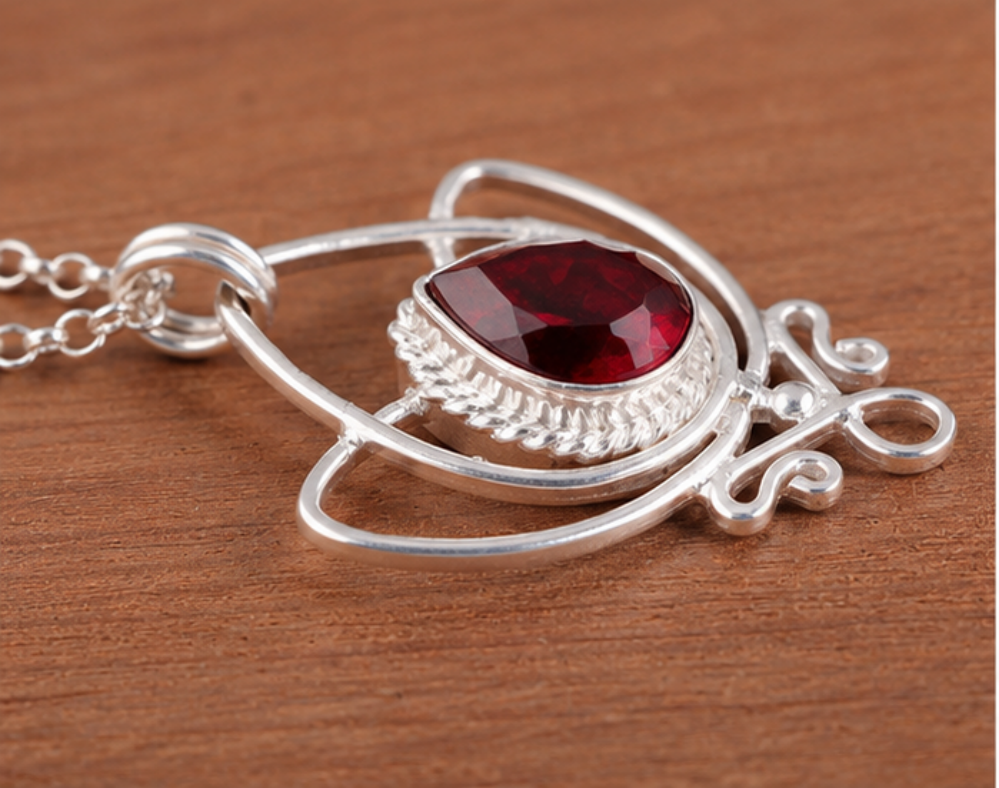 Pendant with Red Goldstone