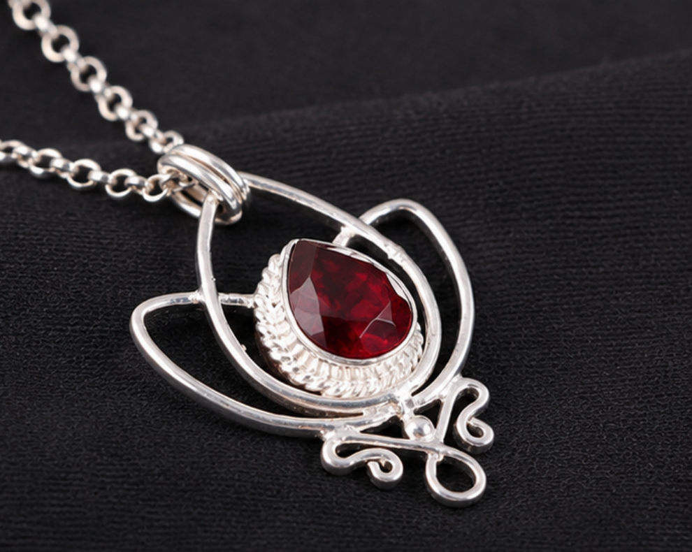 Pendant with Red Goldstone