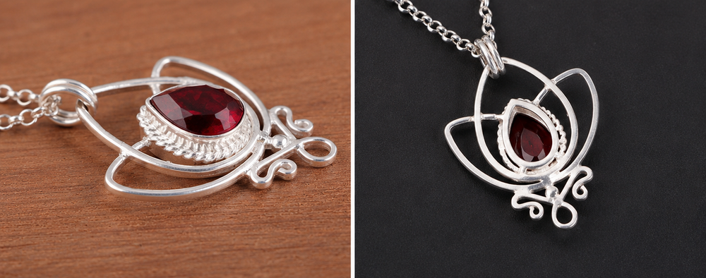 Pendant with Red Goldstone