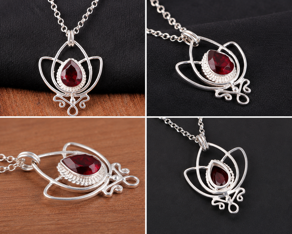 Pendant with Red Goldstone