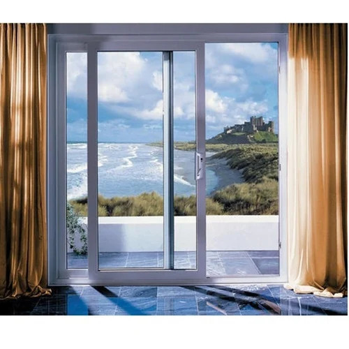 Upvc Sliding Door Frame - Aluminum Alloy, Fiberglass Screen Netting | Commercial Application, Custom Color Options