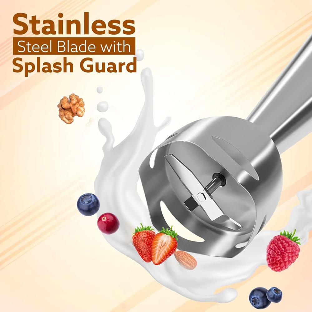 AGARO Regency Hand Blender, 600W, Variable Speed Modes & Speed Regulator(34001)