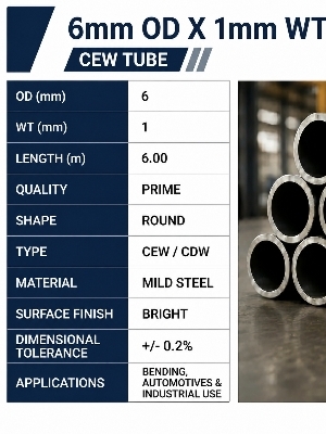 6mm OD X 1mm THICKNESS