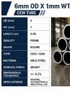Ms Cew Tube  6mm Od X 1mm Thickness - Application: Oil Pipe