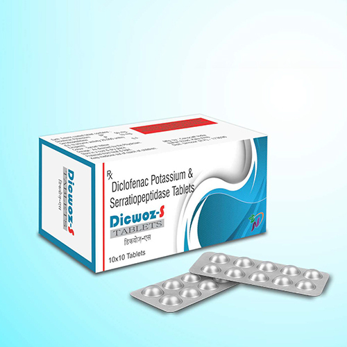 Diclofenac Potassium And Serratiopeptidase Tablets