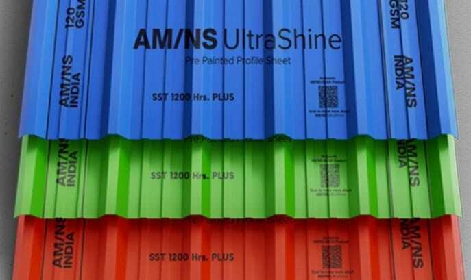 AMNS Ultrashine Pre Painted Profile Sheets