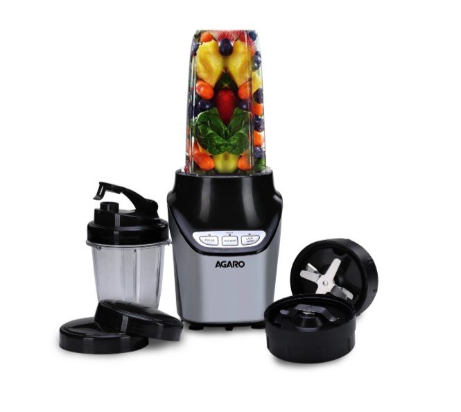 Agaro 1000 W Grey Electric Whisk (nutri Blender)33287 - Capacity: 1000ml+500ml Milliliter (ml)