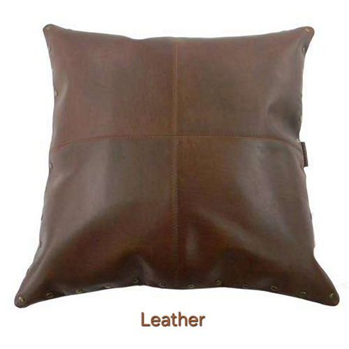 Luxury Leather Cushion Cover - Color: Brown