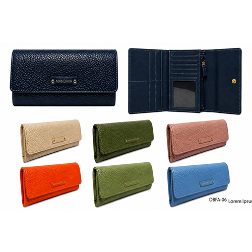 Ladies Leather Wallet - Color: Pink