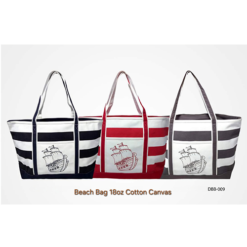 Bag Cotton Canvas - Capacity: Large; Suitable For Beach Towels