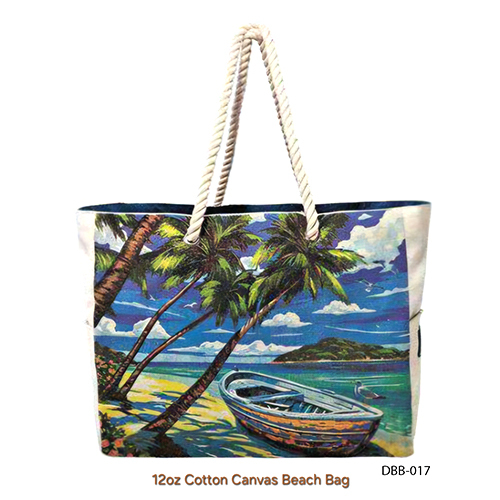 12oz Cotton Canvas Beach Bag