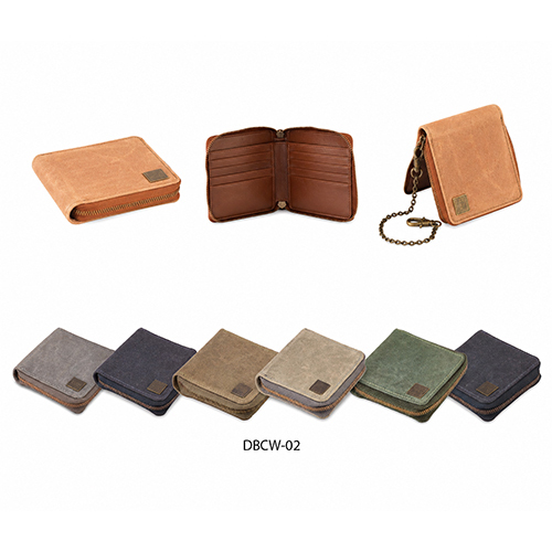 Slim Fit Canvas Wallet