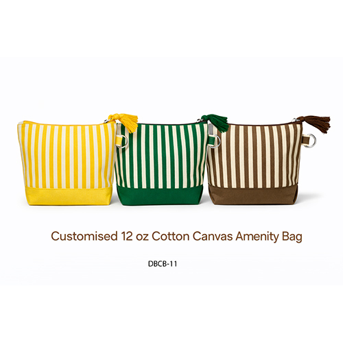 DBCB-11 Customized 12oz Cotton Canvas Amenity Bag