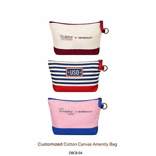 Customized Cotton Canvas Amenity Bag