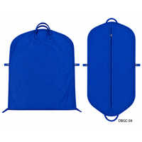 Long Coat Garment Covers - Color: Transparent With Colored Borders (available In Blue