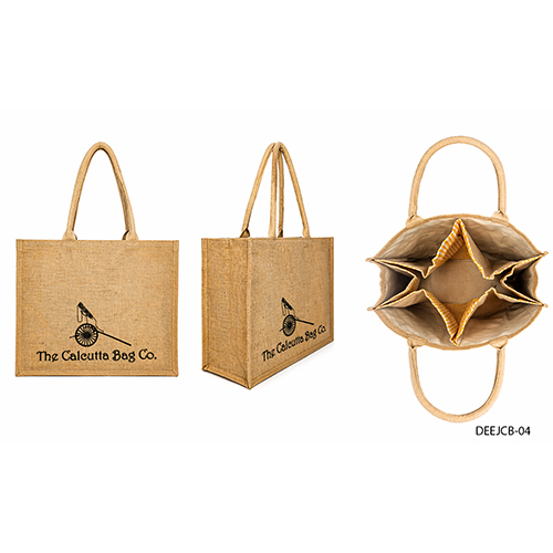 Customized Logo Jute Wne Bags