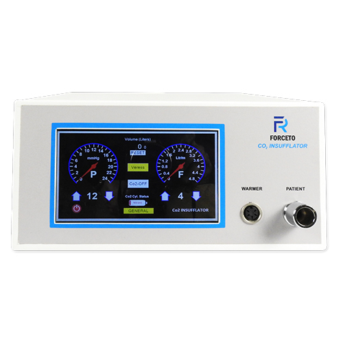 FB4011-1 50Ltr CO2 Insufflator Touch - Stainless Steel, 480x430x150 mm, White & Blue | Microprocessor Control, 7-inch LCD Touchscreen, Auto Leakage Detection, Overpressure Protection