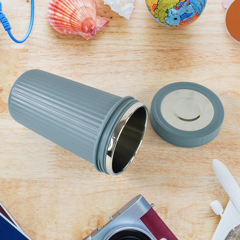 Apex Double Wall Inner Steel Travel Glass (500ml) Approx (1 Pc / Mix Color)