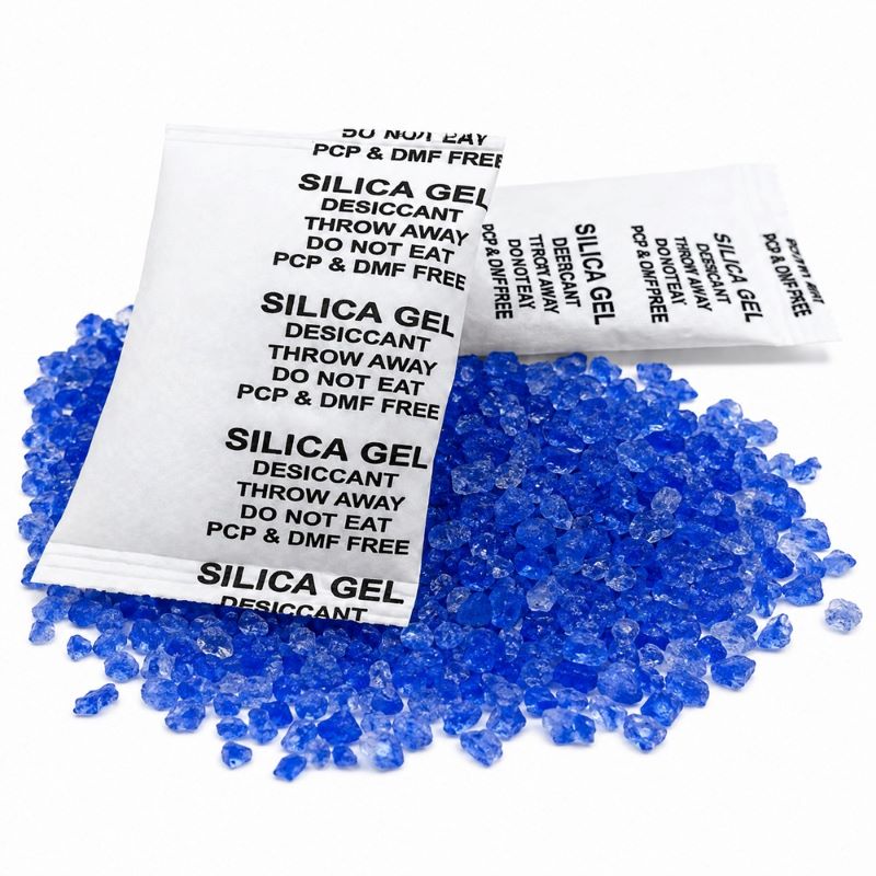 Silicagel Blue Crystal 5 Gm & 10 Gm Sachets - Chemical Name: Sio2