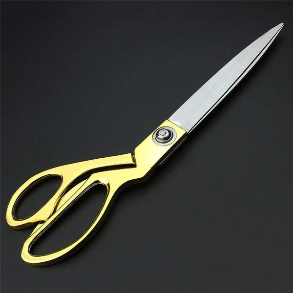 Stainless Steel Tailoring Scissor Sharp Cloth Cutting For Professionals (Golden) - Color: Mix