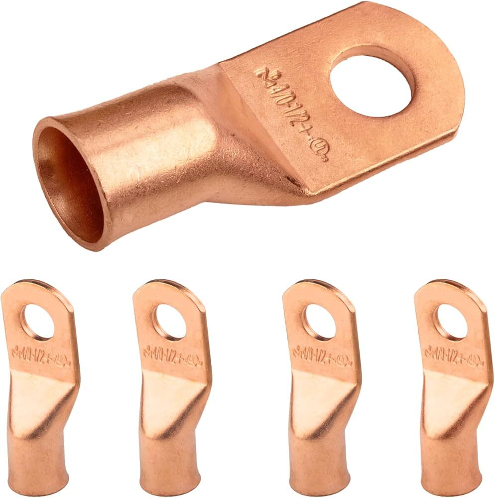 Metro Copper Lug - High-quality Copper, Zinc Plated, Modern Style | Versatile For Electrical Applications, Available In Various Colors, Warranty Included