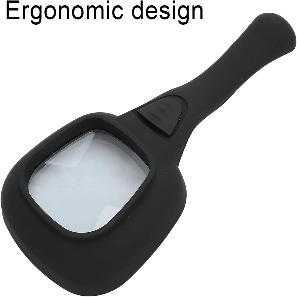 Handheld Led Magnifying Glass  6 Lighted Magnifier For Reading & Inspection - Color: Mix