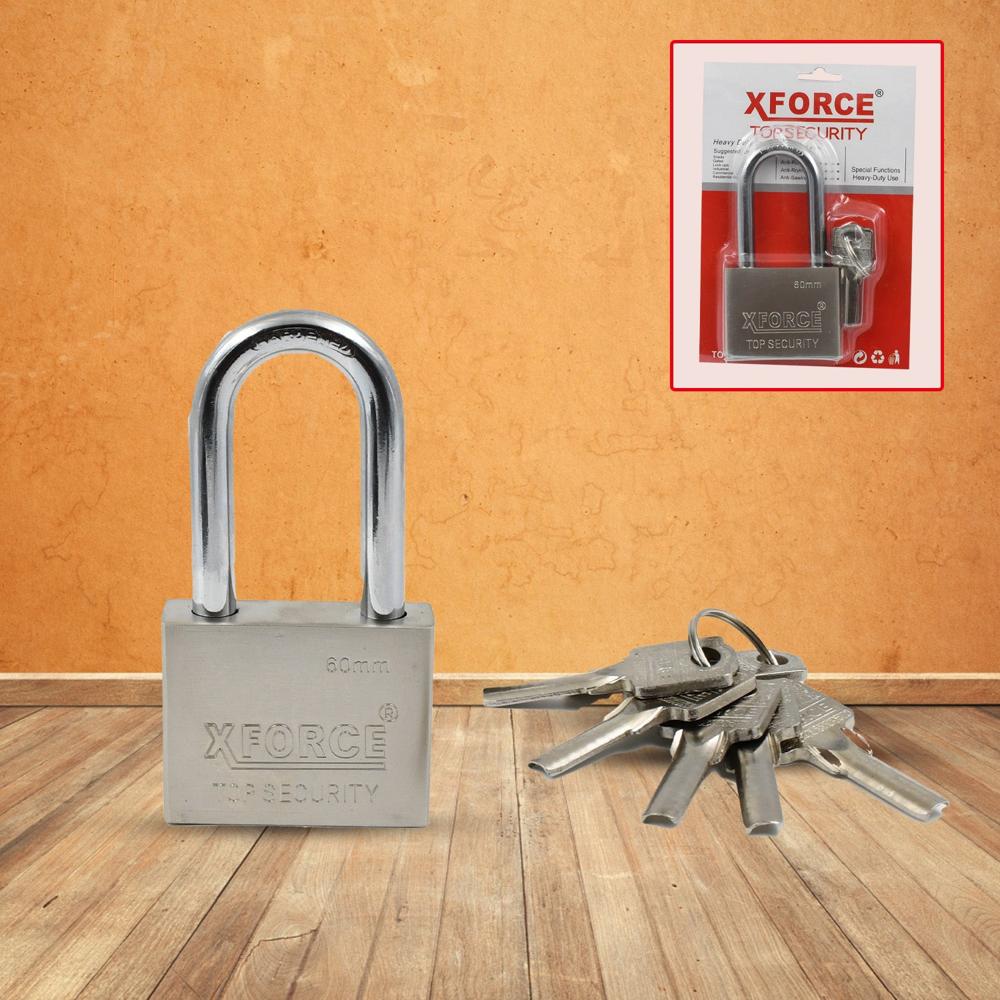 Multipurpose Solid 4 Keys Padlock 60 Mm / 1 Pc) - Color: Mix