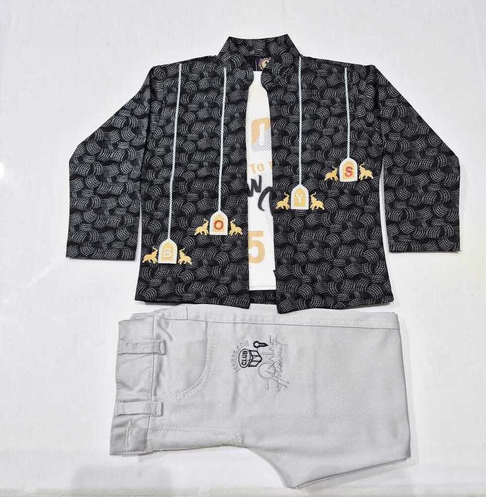 Black Fancy 3 Piece Kids Wear
