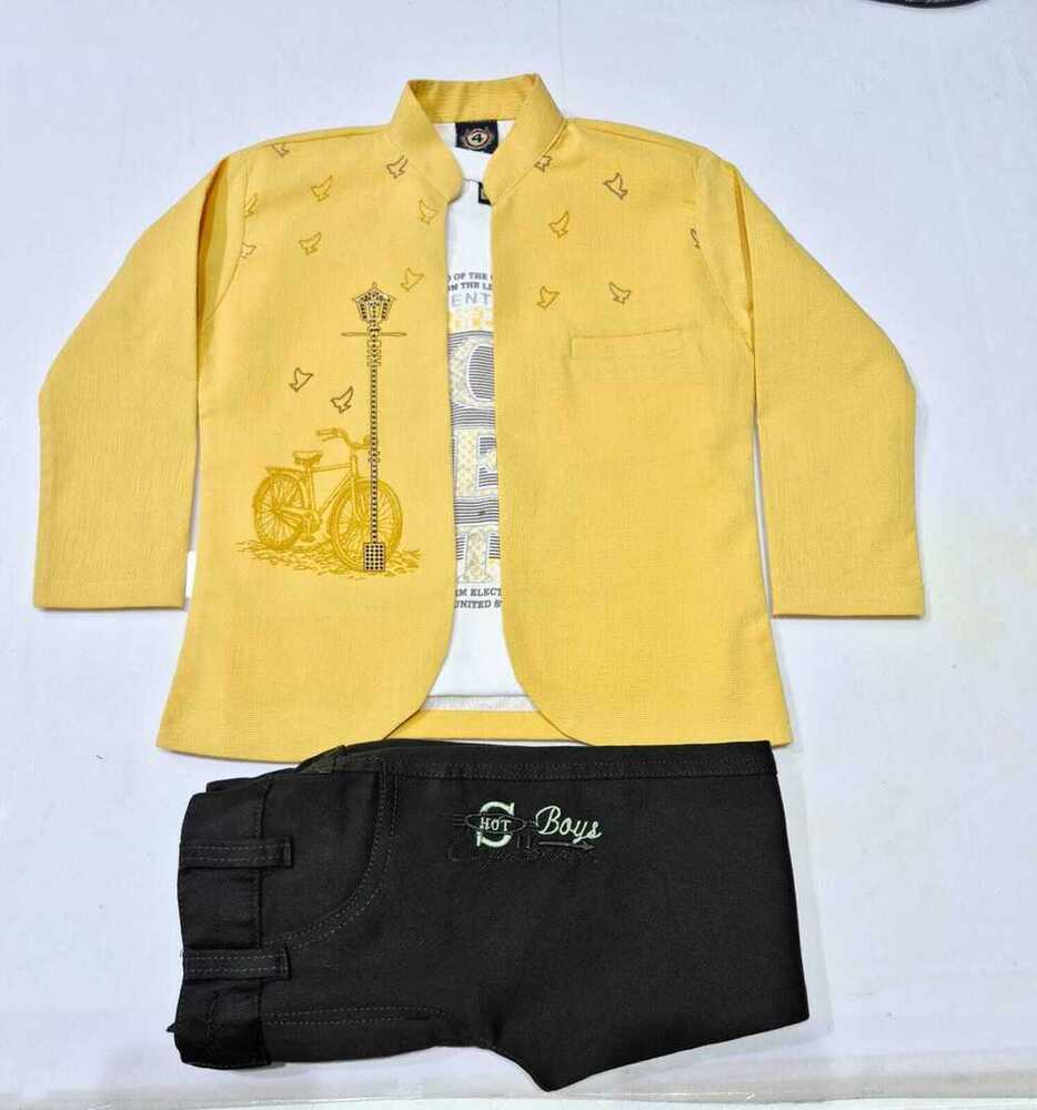 Yellow 3 Piece Kids Wear