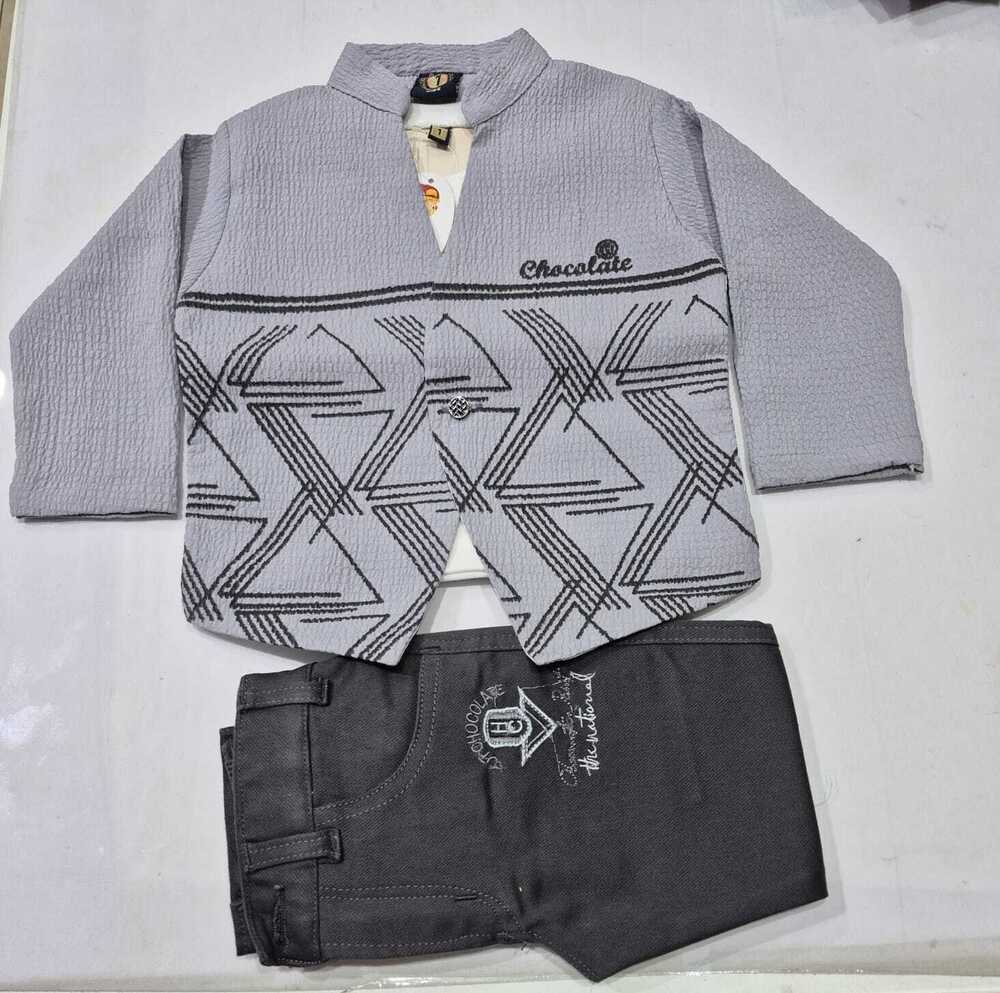 Stylish Grey 3 Piece Kids Wear