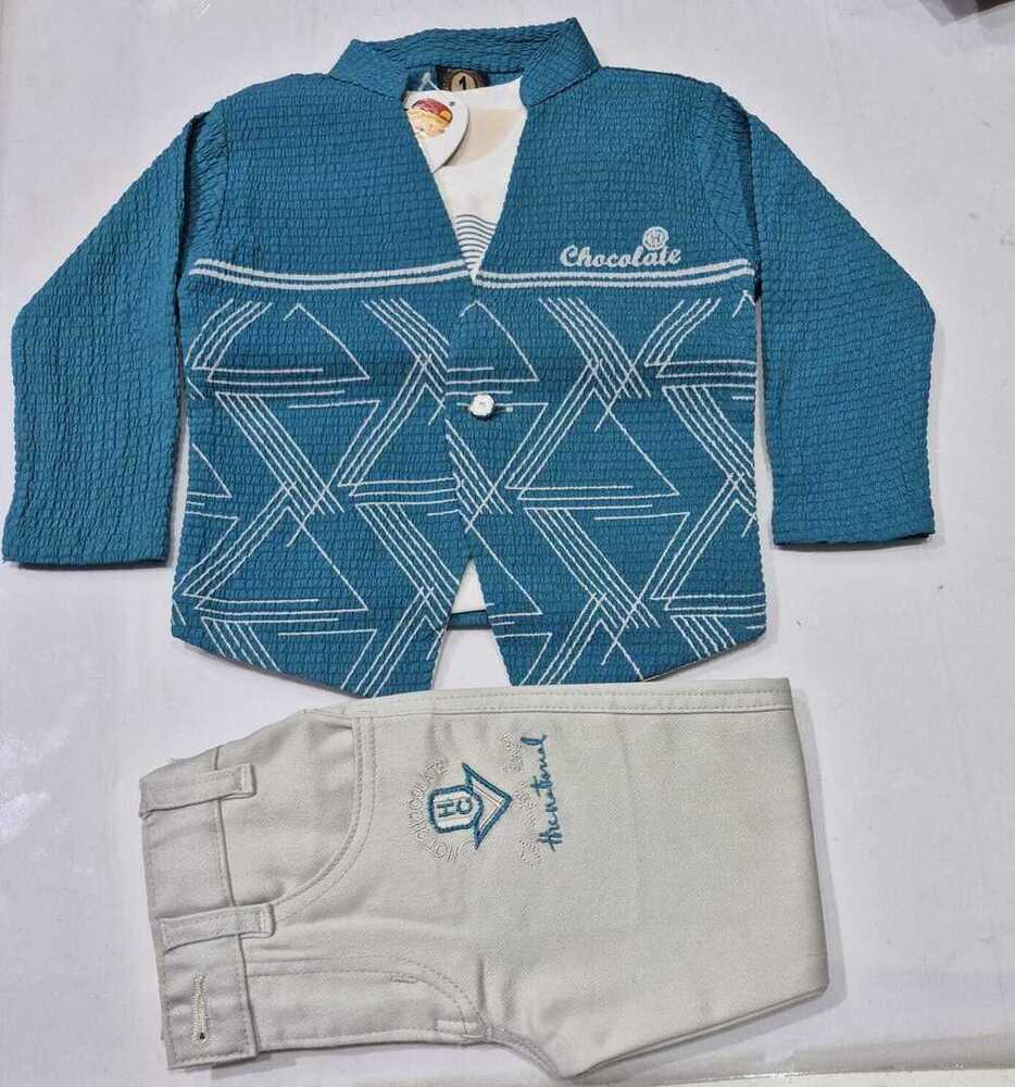 Stylish Blue 3 Piece Kids Wear