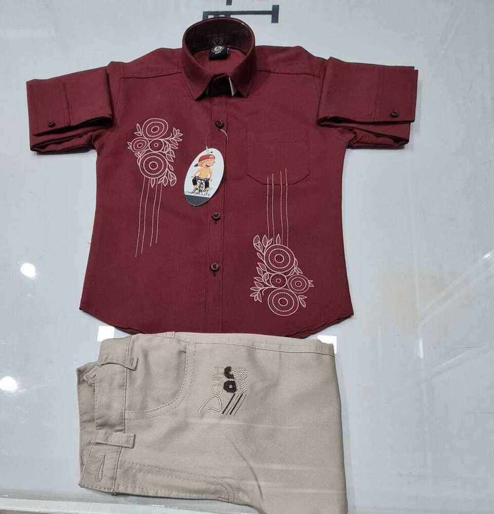 Kids Fancy Full Seleves Shirt Pant