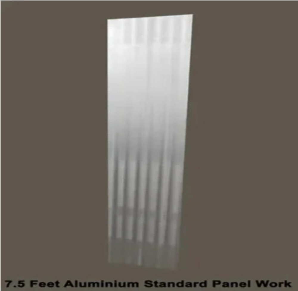 7.5 Feet Aluminium Standard Panel Work