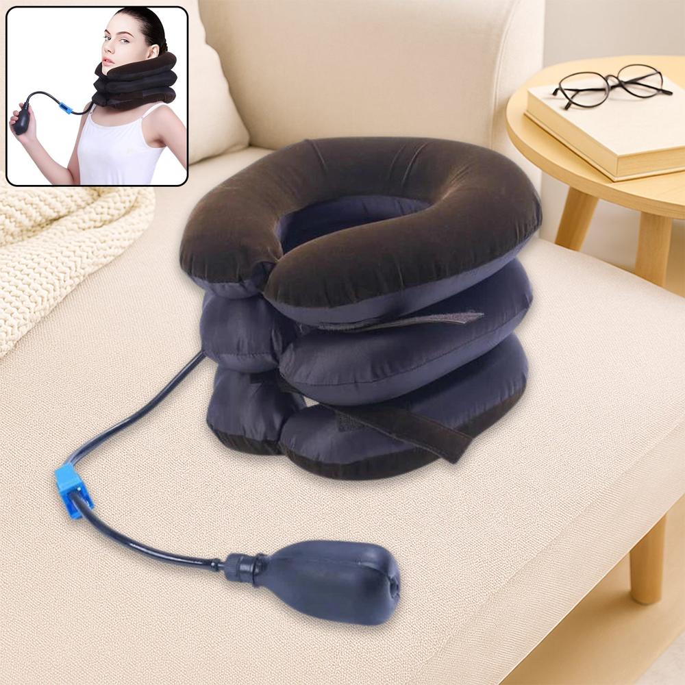 Three Layers Neck Traction Pillow - Color: Mix